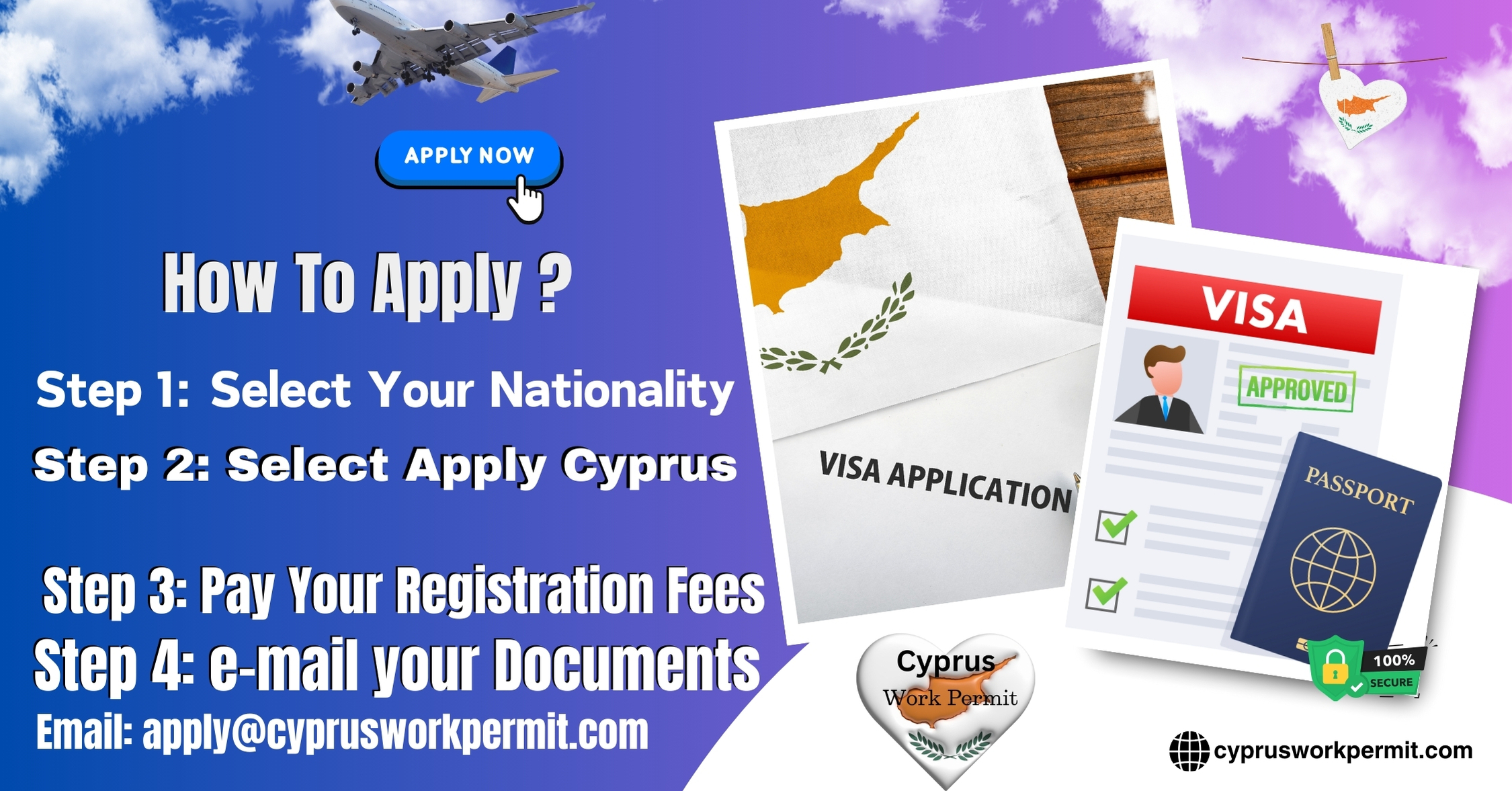 How to Apply for a Work Permit, Student Visa, Business Visa, Investor Visa, and Resident Card Visa from Mongolia to Cyprus?